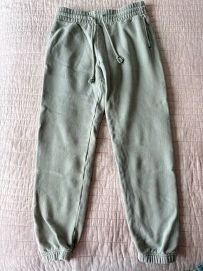 TNA CozyAF Fleece Sweatshirt in Light Sage